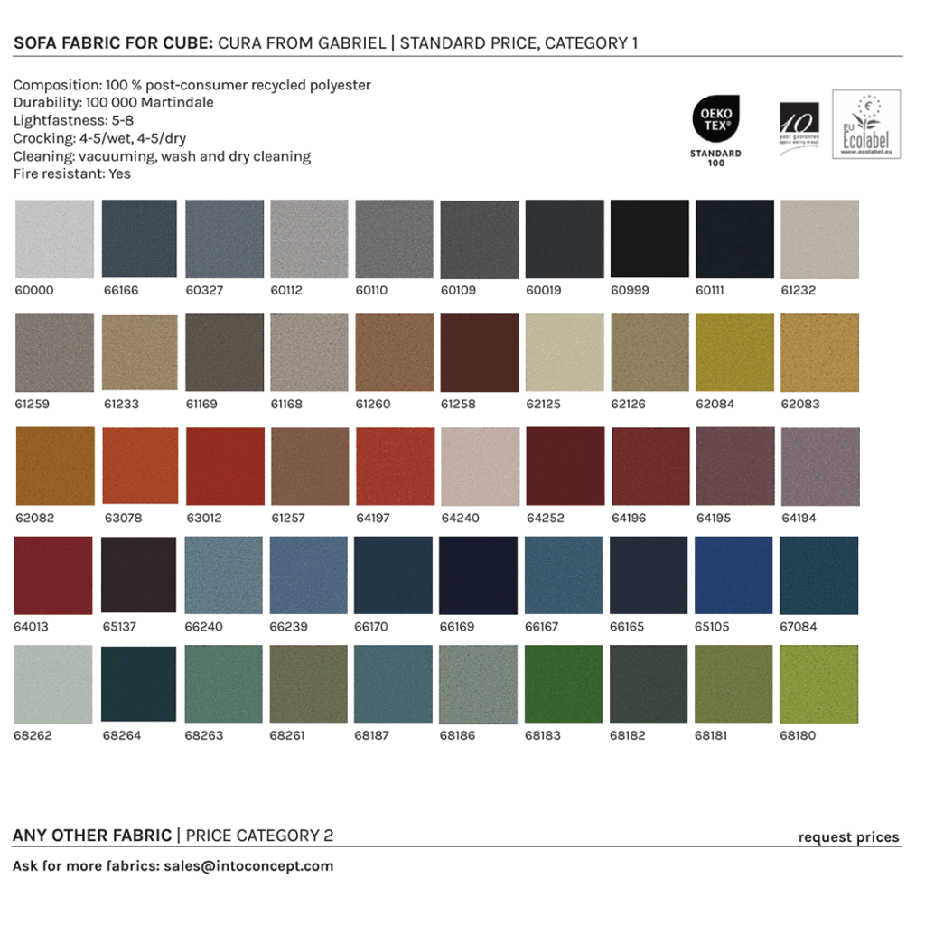 Tessuto per divano per CUBE