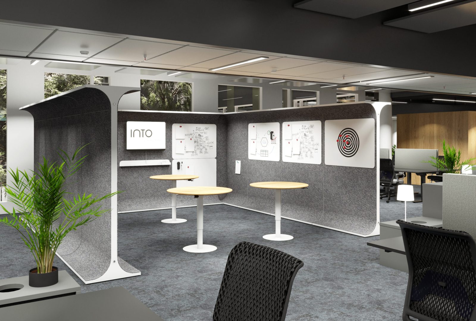 Geschosswand-Set-Büro-F